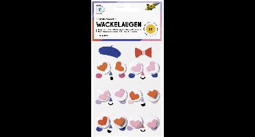 folia Wiebel-ogen HEARTS, maat M, zelfklevend