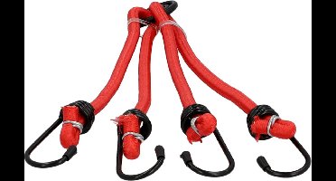Spanbanden fiets 4-armig, rood, 500 mm