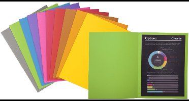 Exacompta ROCK''S 210 Pak van 100 dossiermappen 210g/m2 24x32cm voor A4. - Paars - 210008E