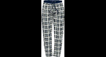 TOM TAILOR heren pyjama- of loungebroek - middengroen geruit