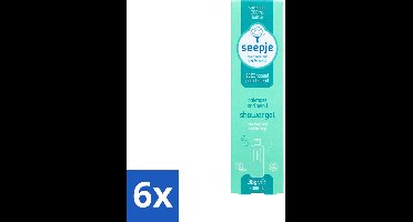 6 x Seepje - Douchegel - Duurzaam & Handig - Eikenmos en Neroli - Navulling - 38 gr - Douchegel Navulling - Duurzame Douchegel - Biologische Douchegel - Eikenmos Douchegel - Neroli Douchegel