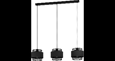 EGLO Bazely Hanglamp - E27 - 99 cm - industrieel - zwart