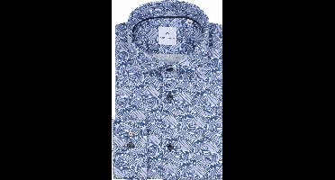 Blue Industry Overhemd Print Blauw - Maat 40 - Heren - Overhemden Formeel