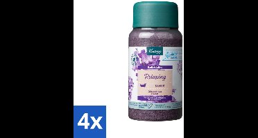 4 x Kneipp - Badzout - Badkristallen - Lavendel - 600 g - Badzout - Lavendel - Ontspannend Bad - Thermaal Zout - Aromatherapie