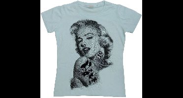 Marilyn Monroe Damen Got Attitude Girly T-Shirt SH-5-15183-H15-10 Skyblue-L