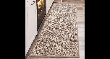 Keukenloper - Keukenmat - Vloerkleed - Anti Slip - Bruin