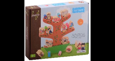 Johntoy houten balanceerspel Fien & Teun - educatief speelgoed 19-delig.