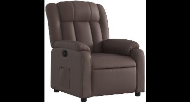 vidaXL - Fauteuil - verstelbaar - kunstleer - bruin