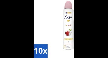 10 x Dove - Deodorant - Spray Go Fresh - Granaatappel - Fruitige geur - 250 ml - Dove Deodorant Spray - Granaatappel - Citroenverbena - Fruitige Geur - Anti-Transpirant