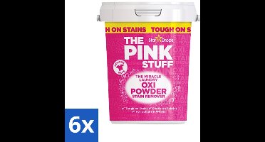 6 x The Pink Stuff - Vlekverwijderaar - Voor Bonte Was - 1kg - Vlekverwijderaar - Wasgoed Reinigen - Vlekken Verwijderen - Poeder Vlekverwijderaar - Witte Was Reinigen