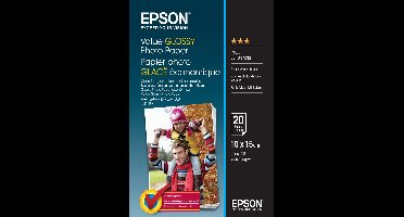 Epson Value Glossy Photo Paper - 10x15cm - 20 Vellen