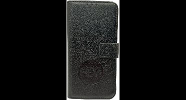 HEM Leren Book Case Geschikt Voor Apple iPhone 17 – Zwart (Antique Black) Luxe Wallet Case – Portemonnee Hoesje Met Pasjeshouder – Beschermende Bookcase