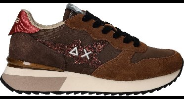 SUN68 Stargirl glitter logo - Dames - Bruin - Maat:42