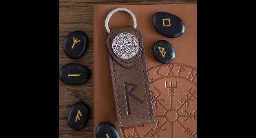 Something Different - Journey Viking Rune Faux Leather Sleutelhanger - Multicolours