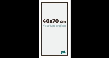 Your Decoration - Fotolijst 40x70 cm - Aluminium - Walnoot Structuur - New York