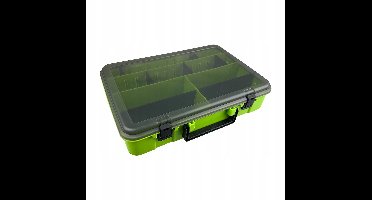 York Visbox Groen 38,5 x 28 x 8 cm - Opbergbox met Vakken