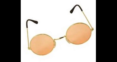 Partychimp Bril John Lennon Voor Bij Carnavalskleding Heren Carnavalskleding Dames Carnaval Accessoires Carnaval - Oranje - One-size