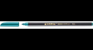 Fineliner edding 1200 f metallic groen | 10 stuks