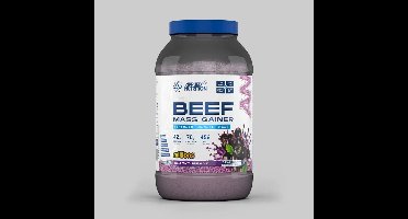 Beef Mass Gainer Blackcurrant Millions – 3.13 kg – Applied Nutrition – Hoogwaardige Spiermassa Gainer – 42g Eiwit per Portie – Lactosevrij - Weight Gainer