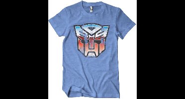 Transformers Distressed Autobot Shield T-Shirt Blue/Heather-XL