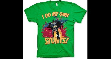Batman I Do My Own Stunts T-Shirt Green-XL