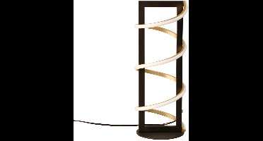 Fischer & Honsel Gwen - Moderne LED Tafellamp - hoogte 44cm - 16W - Dimbaar - 3 lichtkleuren - Zwart