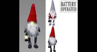 Gnoom - Kerstbeelden & Figuren - Kerst Kabouter - Kerstdecoratie voor binnen - Kerstboomversiering - Gnomes - 1 stuk