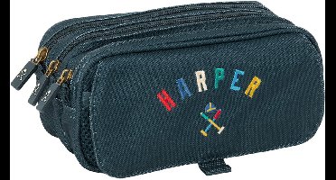 Safta Big Triple Harper & Neyer Etui Blauw Man