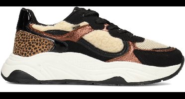 POSH by Poelman MACY Dames Sneakers - Zwart Met Combinatie