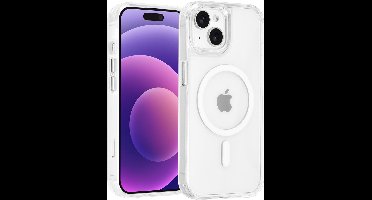 TUNIQ Back cover voor iPhone 15 - Transparant - MagSafe - Antishock