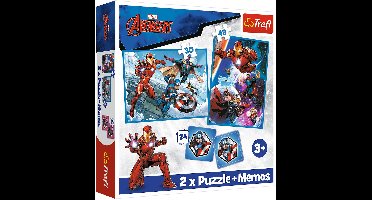 Trefl puzzel en memory Marvel Avengers - 2in1 spel voor kinderen.