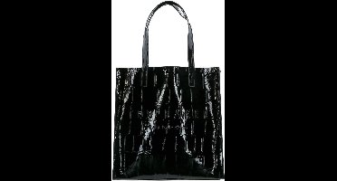 Ted Baker schoudertas Croccon Croc Effect Icon Bag Jet - Black zwart