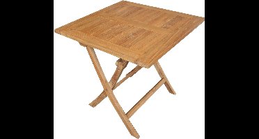 Klaptafel teak Milton vierkant 80x80cm