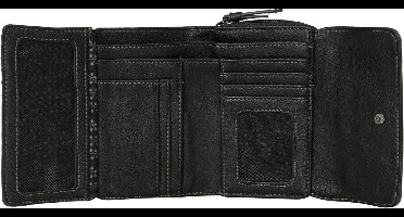 TOM TAILOR Portemonnee Elin Wallet With Flap Black Zwart