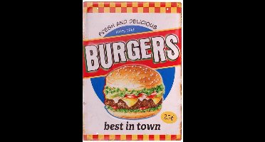 Metalen plaat - Burgers, best in town