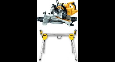 DeWalt DWS774SET Afkortzaag met XPS + DE7033 Onderstel