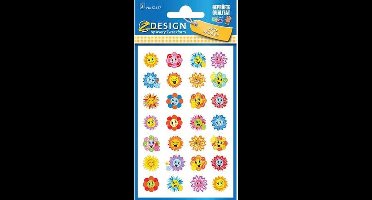 Avery Stickervel Sunflower Junior 7,6 X 12 Cm Papier 56-delig