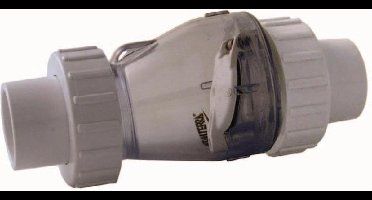 Valterra Terugslagklep transparant 50mm met veer