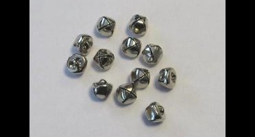 Kerst belletjes zilver 10 milimeter 12 Stuks (1 Pak)