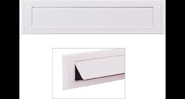 Door-Line - binnenbriefplaat kunststof wit met klep