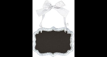 Chalkboard silver 13 9 x 10 1 cm