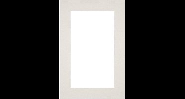 Passe-Partout Fotomaat 10x20 cm - Lijstmaat 20x30 cm - Lichtgrijs - Museumkarton - Fotolijst niet inbegrepen