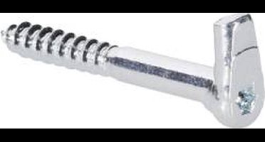 TOOLCRAFT 890692 Haakse schroefhaak type 10 50 mm Galvanisch verzinkt staal 10 stuk(s)