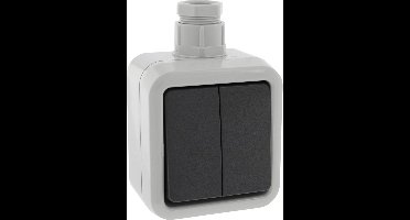 Peha schakelaar - spatwaterdicht - opbouw - serie - met wartel M20