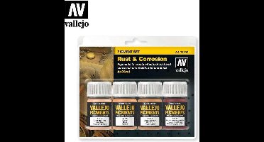 Vallejo val73194 - Rust & Corrosion Pigment Set - 4 kleuren
