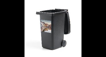 Container sticker Uitsneden Belgie - Historisch centrum van Gent Klikosticker - 40x40 cm - kliko sticker - weerbestendige containersticker