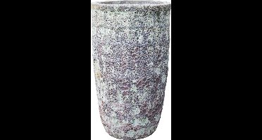 PTMD Luke Ronde Bloempot - 33 x 33 x 55 cm - Keramiek - Grijs