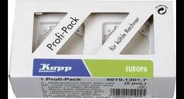 Kopp 401913017 Frame 2-voudig Europa Arctisch-wit, Mat 5 stuk(s)