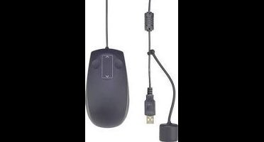 Renkforce IP68 Industrial Muis USB Laser Zwart 3 Toetsen 1000 dpi