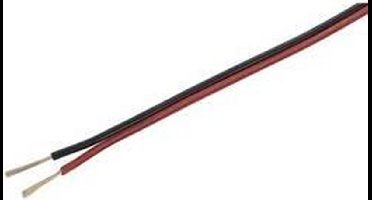 TRU COMPONENTS 1565746 Luidsprekerkabel 2 x 0.8 mm² Rood, Zwart 100 m